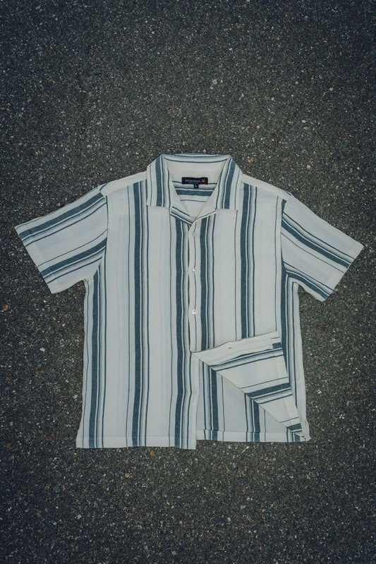 Men's Textured Striped Shirt