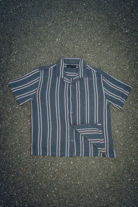 Men's Textured Striped Shirt