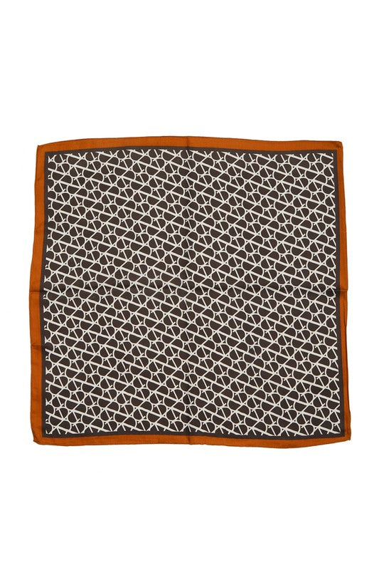 'V' Pattern Print Bandana Scarf