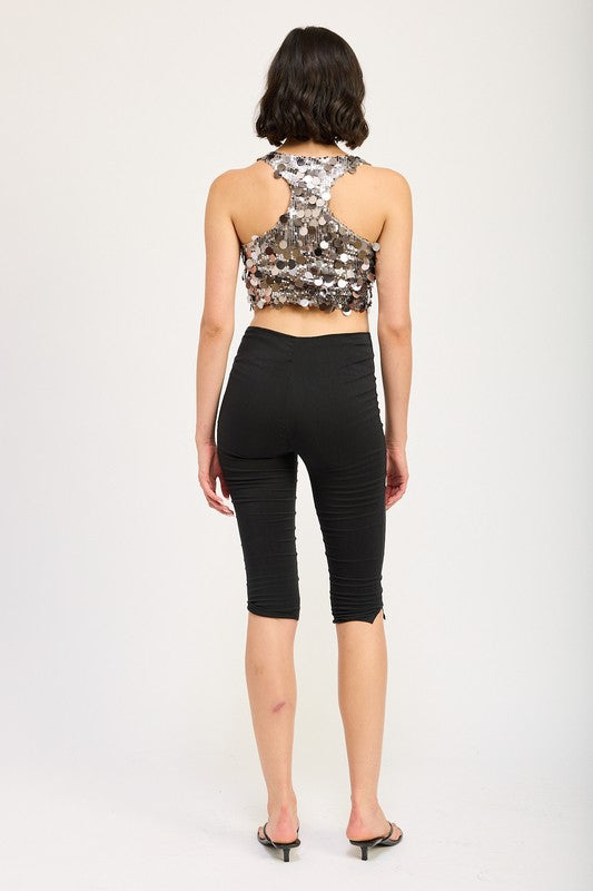 SEQUIN RACER BACK TOP