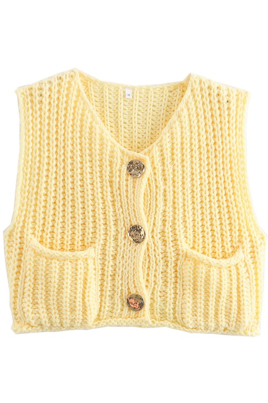 WOMEN FASHION KNITWEAR VEST