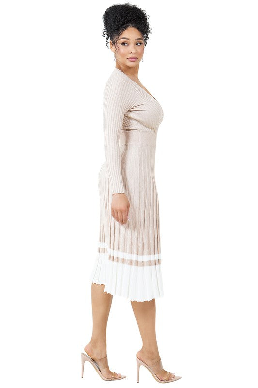 WOMEN FASHION LONG MAXI KNIT DRESS