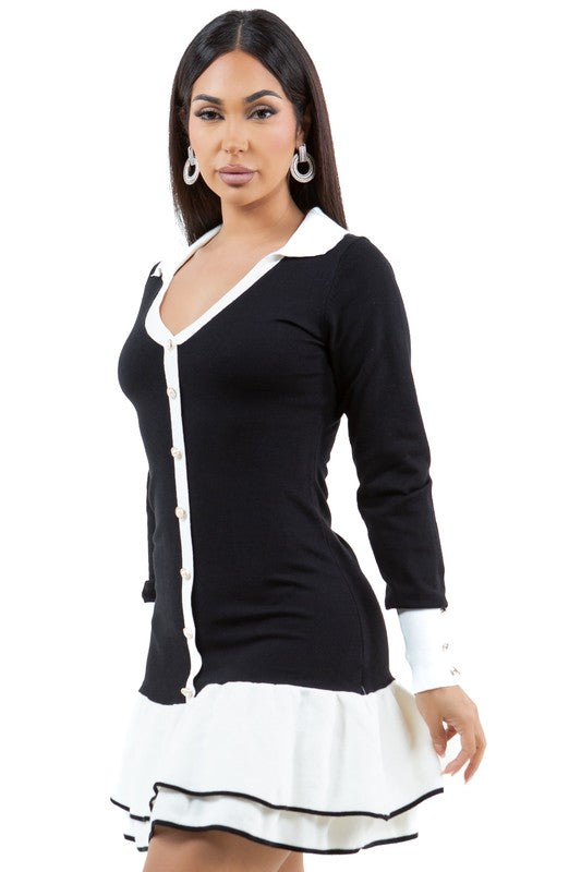 WOMEN FASHION SWEATER DRESS