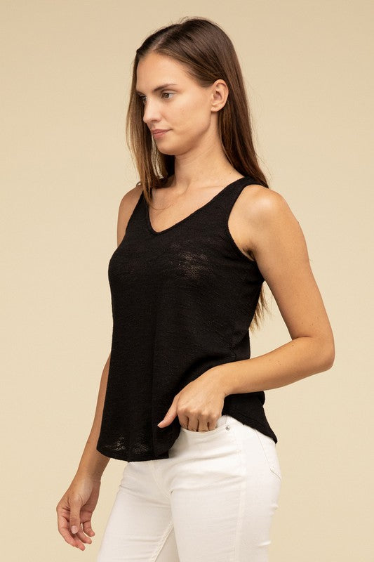 V Neck Sleeveless Cami Top