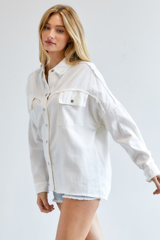 BUTTON DOWN SHIRT WITH POCKETS