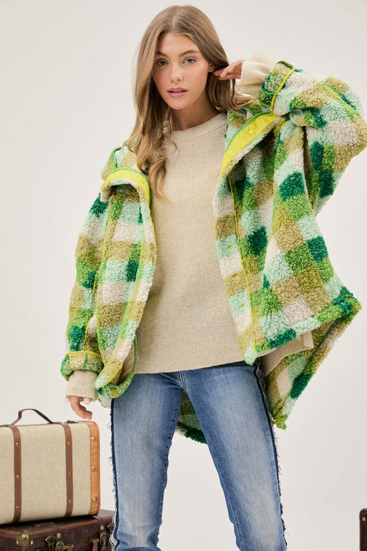 PLUS PLAID BACK SPIRIT JACKET