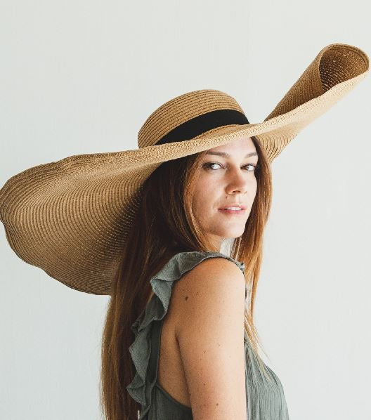 Wide Brim Beach Summer Sun FLOPPY STRAW HAT