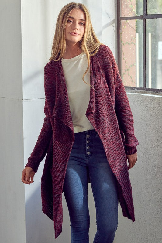 CHUNKY SWEATER KNIT CARDIGAN