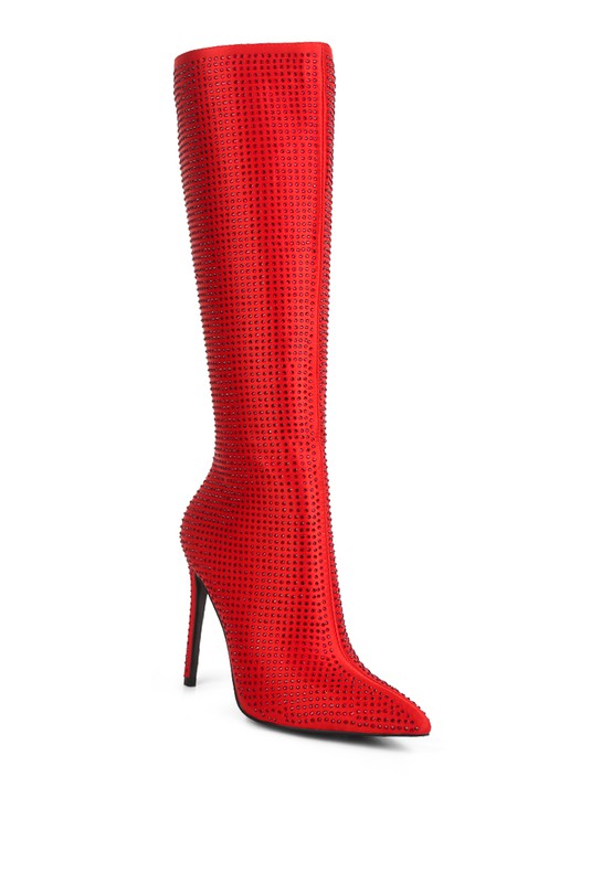 Pipette Diamante Set High Heeled Calf Boot