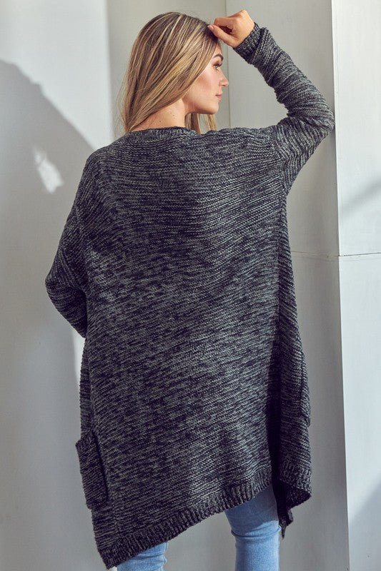 CHUNKY SWEATER KNIT CARDIGAN