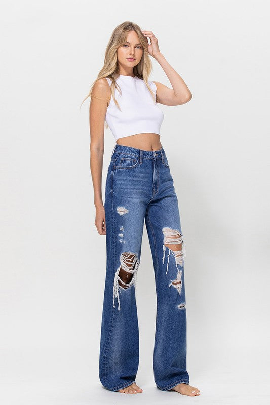 90S VINTAGE LOOSE JEANS PANTS