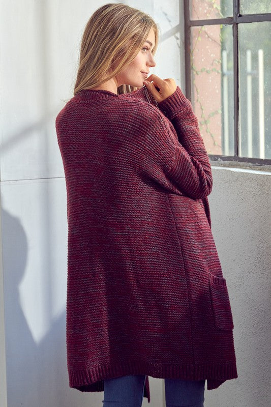 CHUNKY SWEATER KNIT CARDIGAN