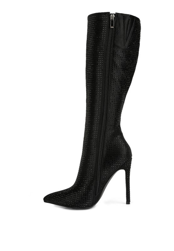 Pipette Diamante Set High Heeled Calf Boot