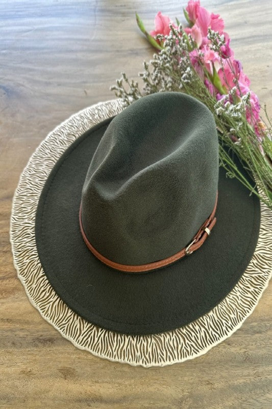 CLASSIC FEDORA HAT With Leather Belt