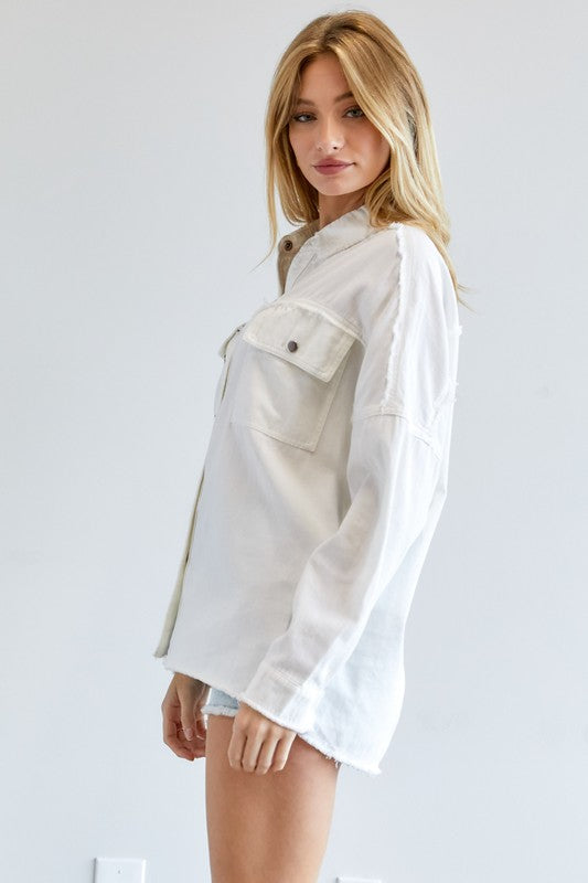 BUTTON DOWN SHIRT WITH POCKETS