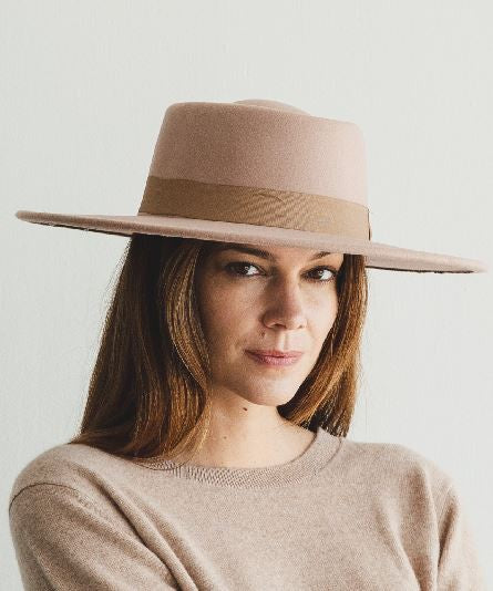 WIDE BRIM BOATER HAT