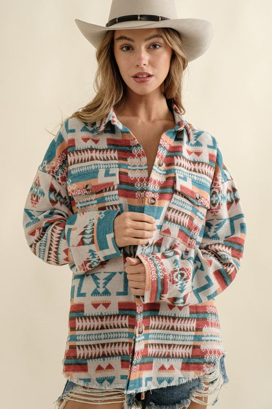 Aztec Western Shacket