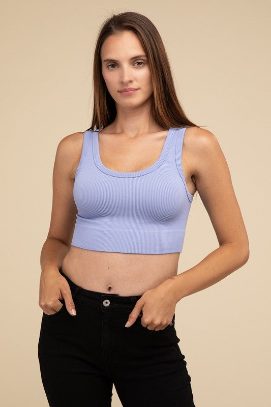 Ribbed Seamless Crop Top