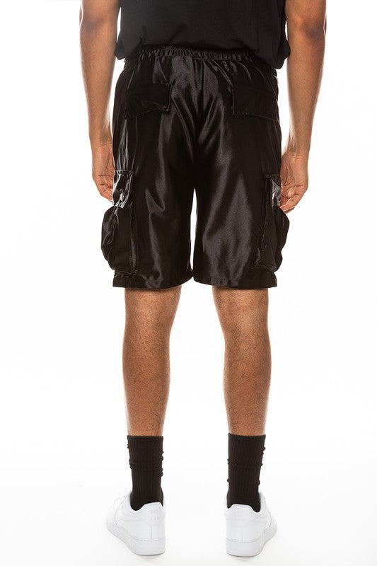 Satin Street Cargo Shorts