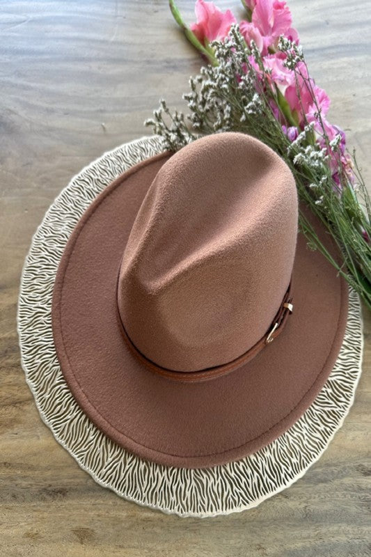 CLASSIC FEDORA HAT With Leather Belt