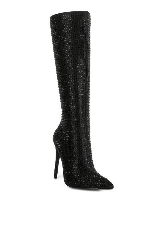 Pipette Diamante Set High Heeled Calf Boot