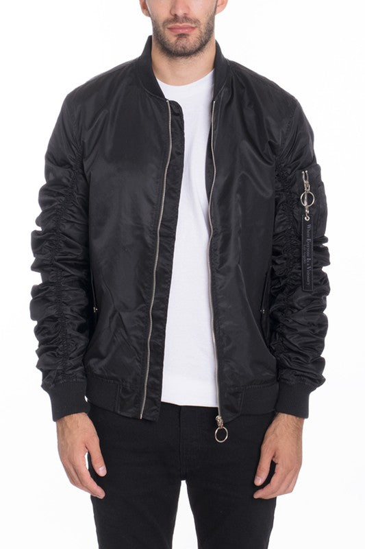 Men's Casual MA-1 Flight Lined Bomber Jacket