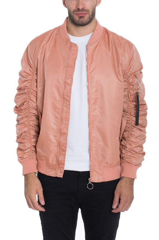 Men's Casual MA-1 Flight Lined Bomber Jacket