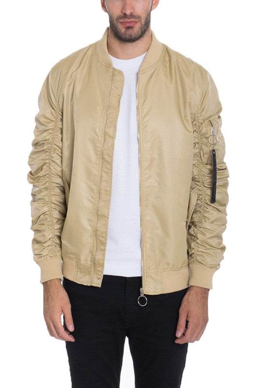 Men's Casual MA-1 Flight Lined Bomber Jacket