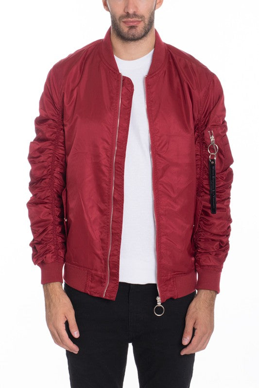 Men's Casual MA-1 Flight Lined Bomber Jacket