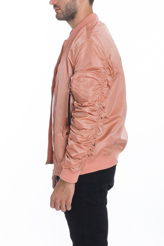 Men's Casual MA-1 Flight Lined Bomber Jacket