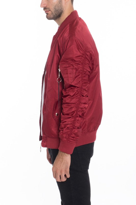 Men's Casual MA-1 Flight Lined Bomber Jacket