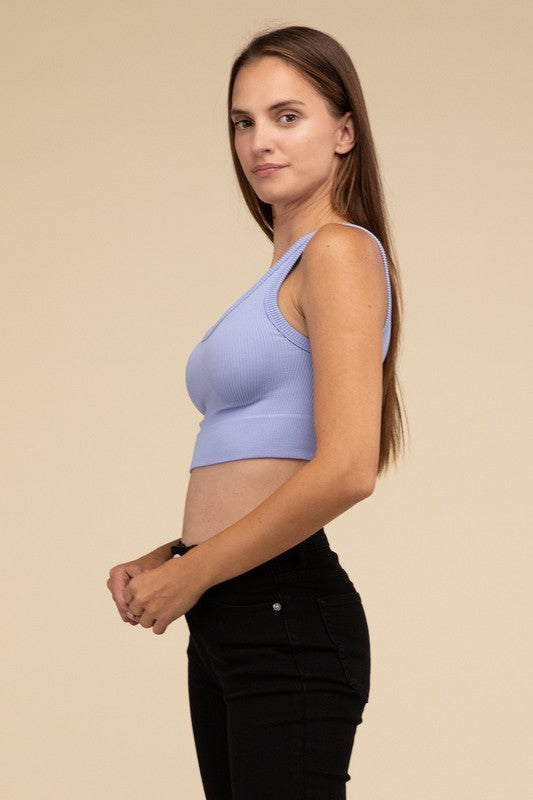 Ribbed Seamless Crop Top