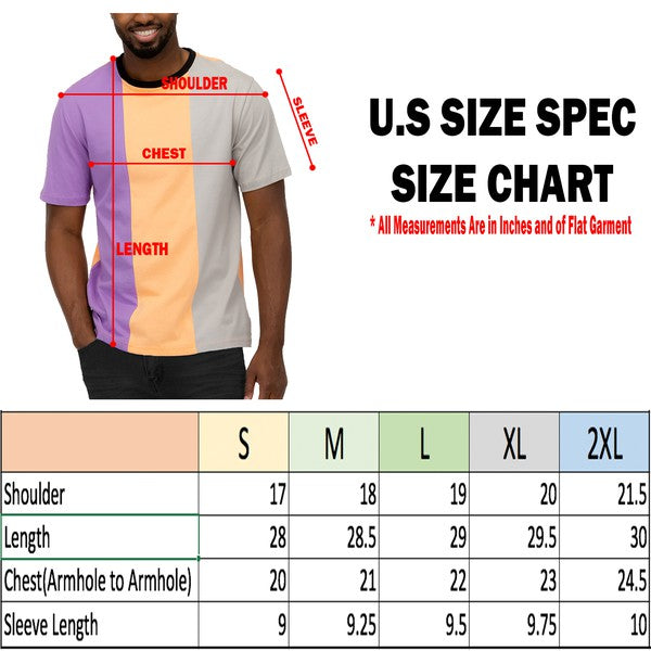 Men's Color Block T Shirt