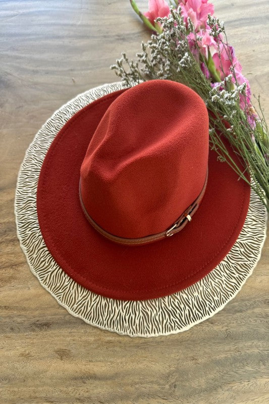 CLASSIC FEDORA HAT With Leather Belt