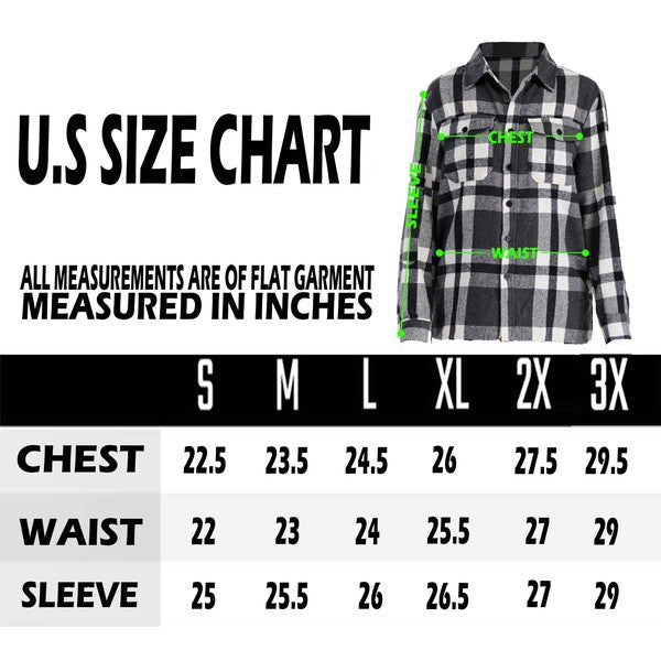 Women's Boyfriend Oversized Soft Flannel Shacket Shirt