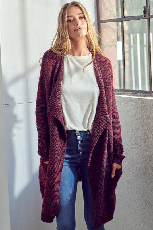 CHUNKY SWEATER KNIT CARDIGAN