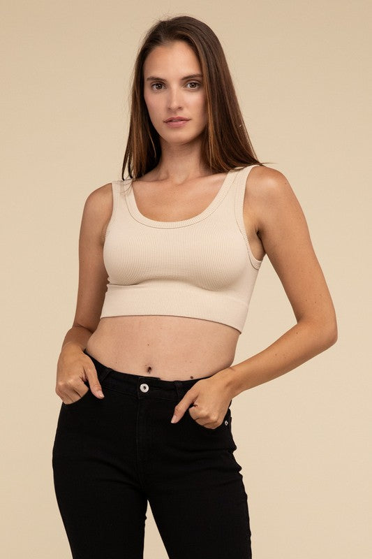 Ribbed Seamless Crop Top