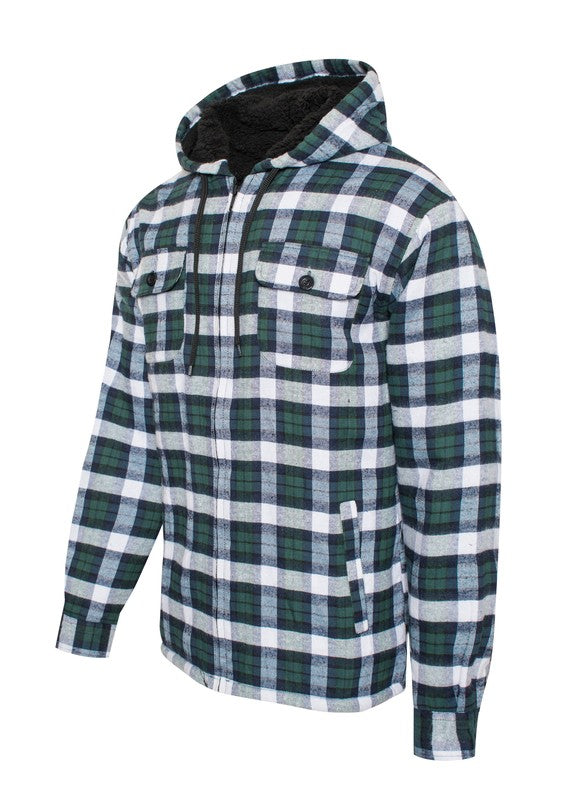 Men's Flannel Sherpa Lining Jacket