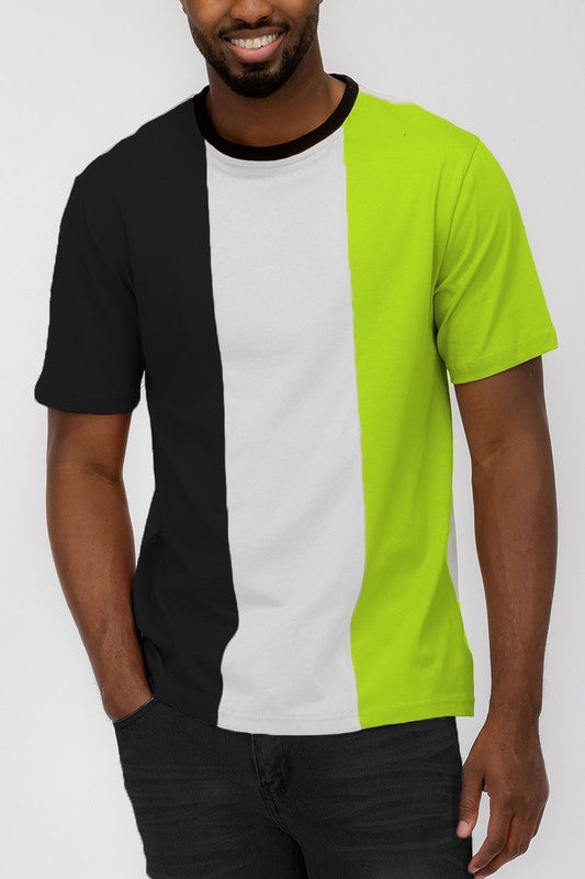 Men's Color Block T Shirt