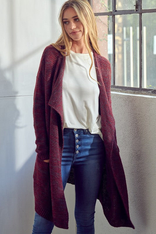 CHUNKY SWEATER KNIT CARDIGAN