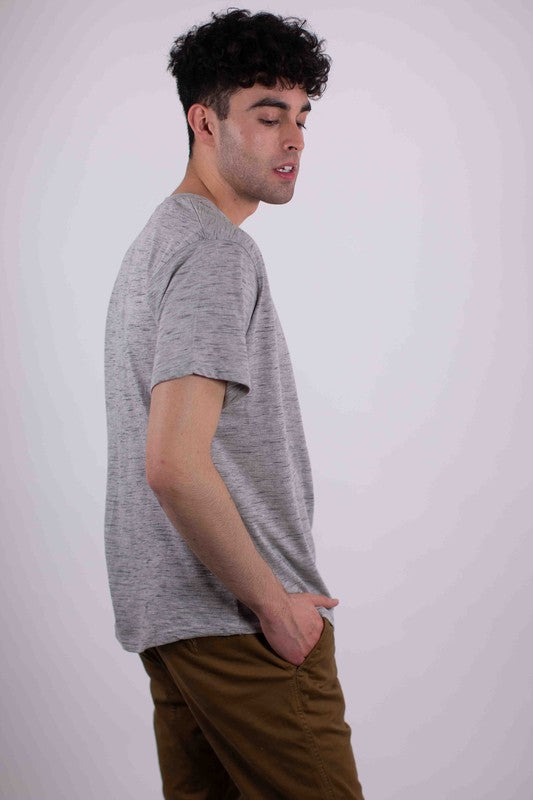 Short Sleeves Henley T-shirt