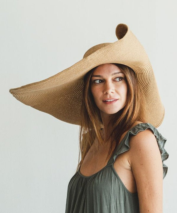 Wide Brim Beach Summer Sun FLOPPY STRAW HAT