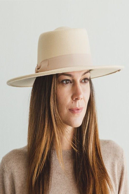 WIDE BRIM BOATER HAT