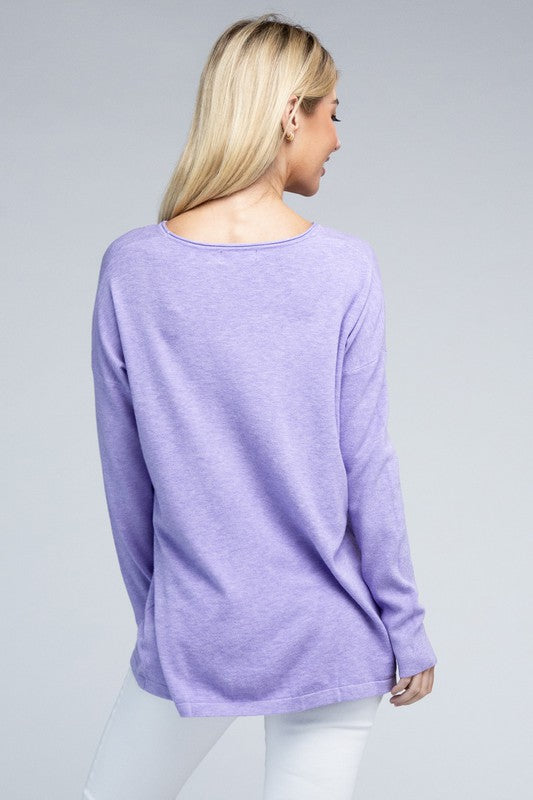 Viscose Front Pockets Sweater