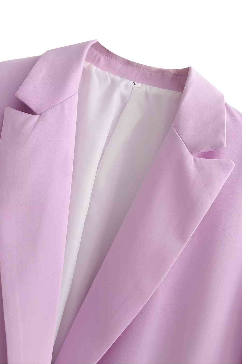 Lapel Collar Longline Blazer