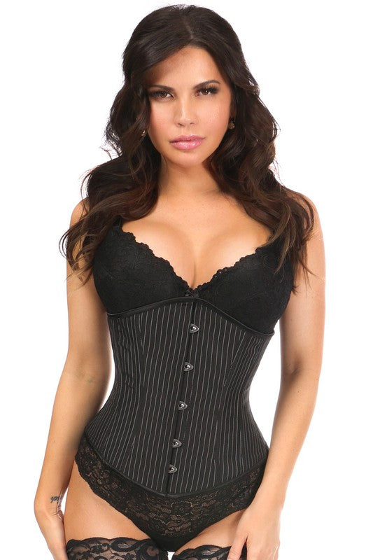 Lavish Pinstripe Underbust Corset