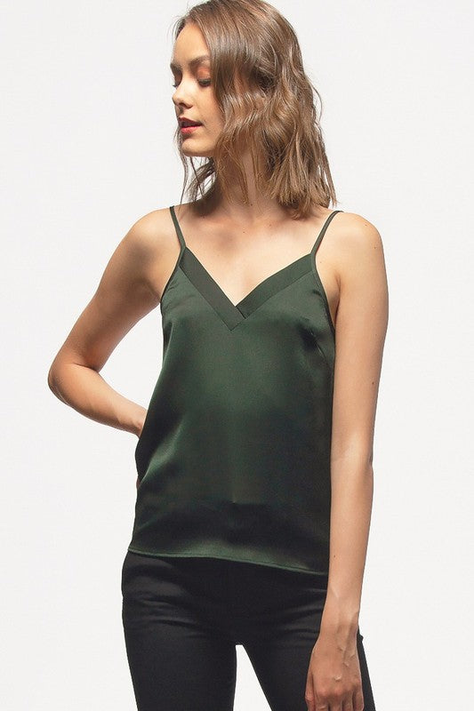 NURODE V NECK SATIN CAMI