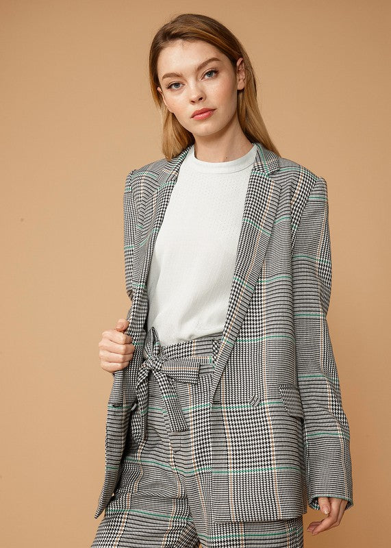 Glen Plaid Blazer