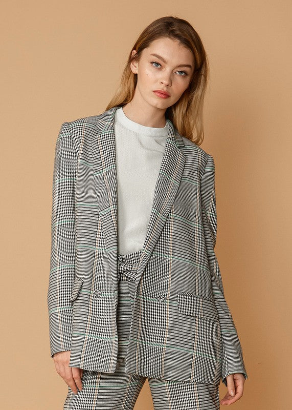 Glen Plaid Blazer