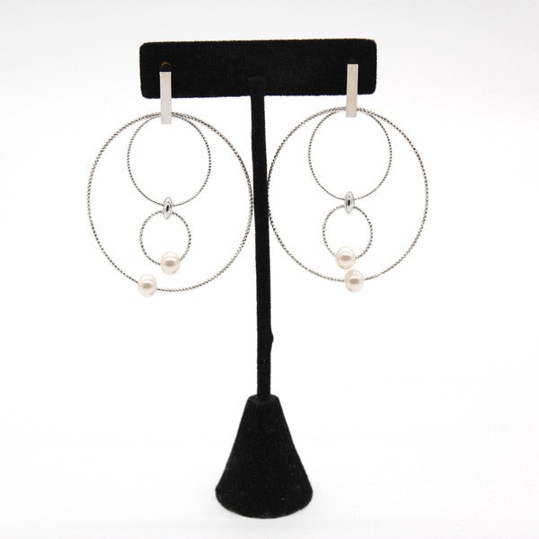 CHIC DANGLE HOOP EARRING